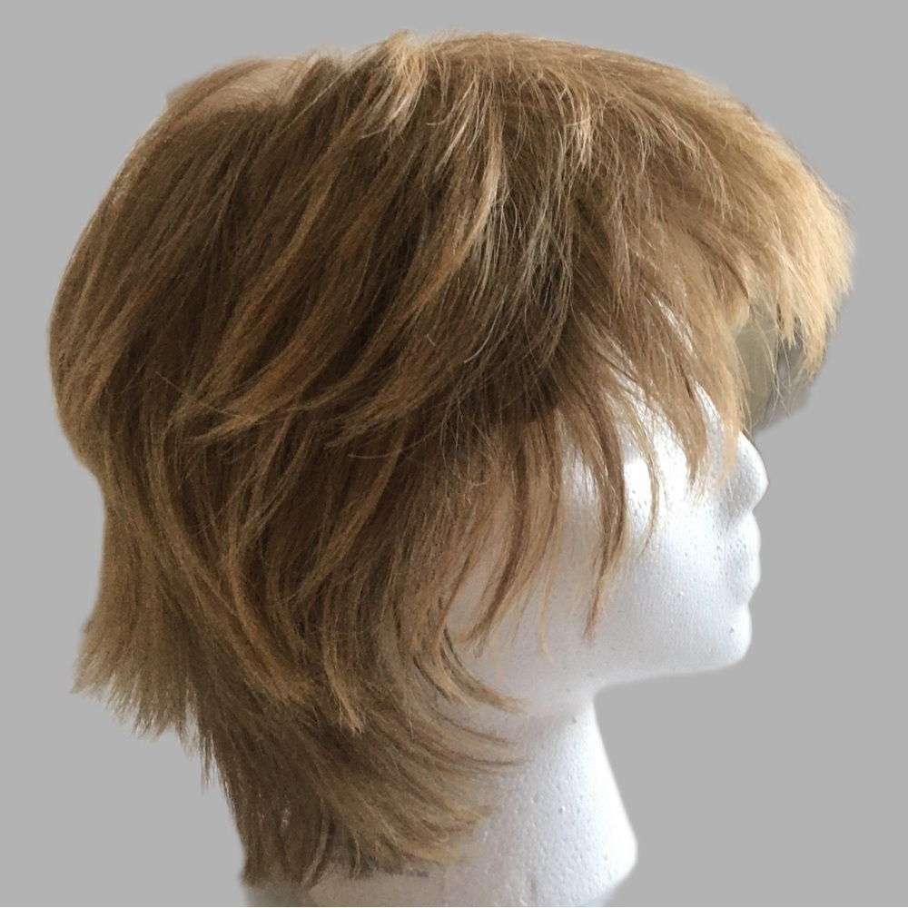 Lace Cap Adjustable Shag Woman's Synthetic Wig